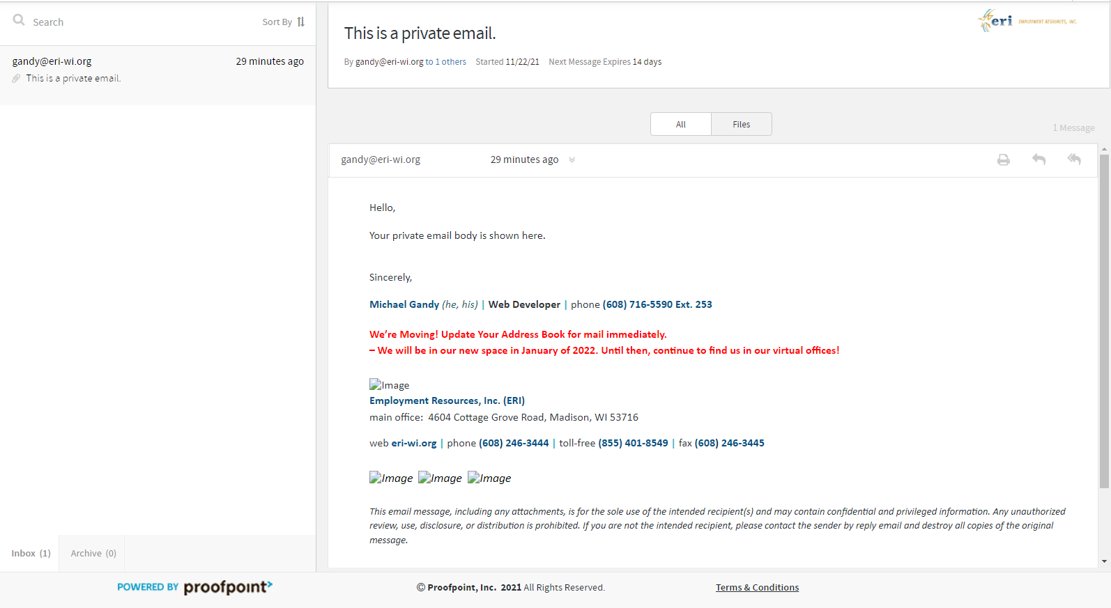 ProofPoint Read Email