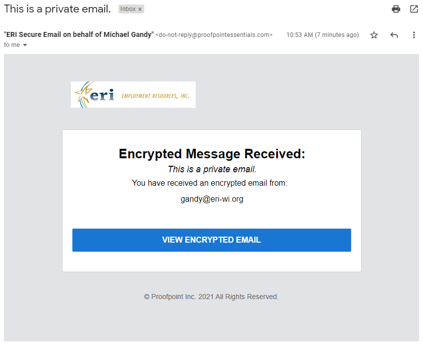 ProofPoint Email