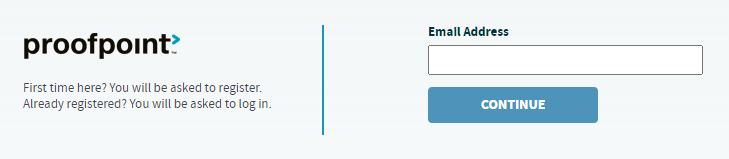 ProofPoint Enter Email