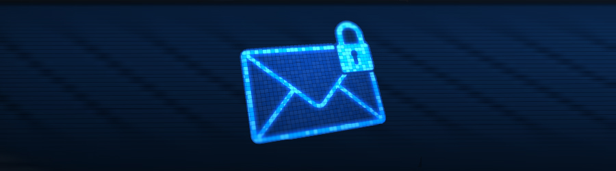 image of email with a lock