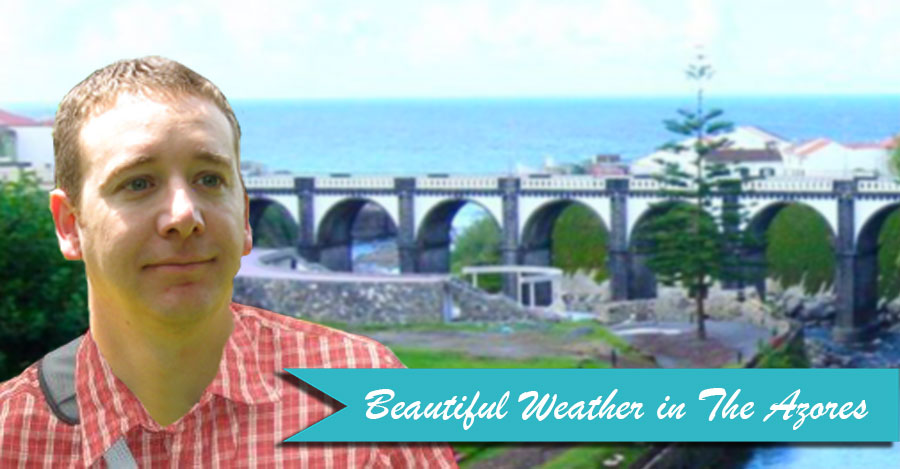 Ben on an island in The Azores